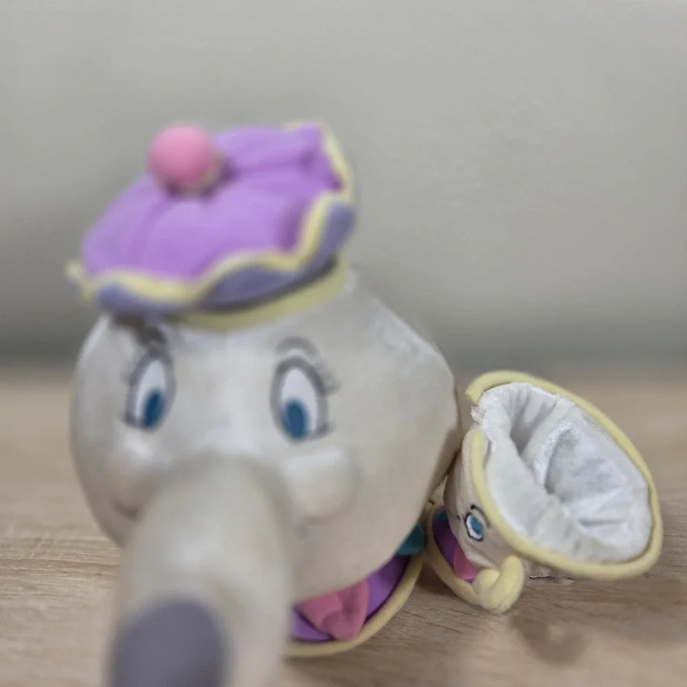 Vintage Disney Store Mrs Potts & Chip Talking Plush Beauty and the Beast